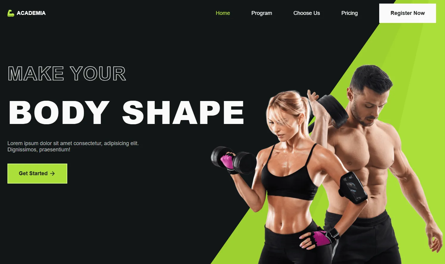 Gym Website Project - Image